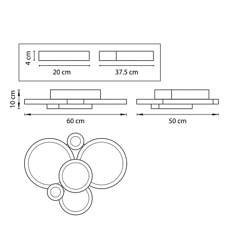 Потолочная люстра Lightstar Breve 749084 Потолочная люстра Lightstar Breve 749084