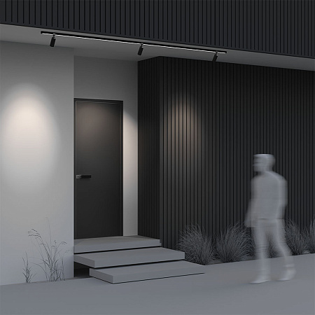 Уличный трековый светодиодный светильник Maytoni Elasity IP Focus O-TR01-1-S-16WB3K Уличный трековый светодиодный светильник Maytoni Elasity IP Focus O-TR01-1-S-16WB3K