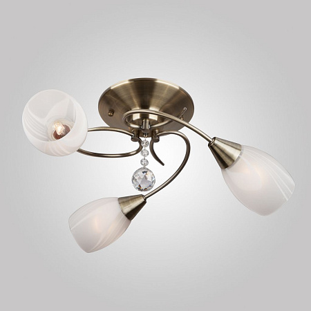 Потолочная люстра Eurosvet Virginia 30100/3 античная бронза 00000077161 Потолочная люстра Eurosvet Virginia 30100/3 античная бронза 00000077161