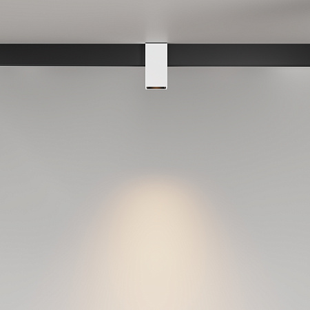 Трековый магнитный светодиодный светильник Maytoni Exility Alfa TR121-2-7W3K-W Трековый магнитный светодиодный светильник Maytoni Exility Alfa TR121-2-7W3K-W