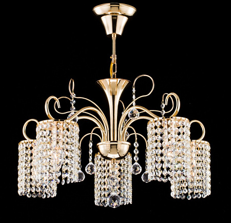 Хрустальная люстра Freya Leona FR1127-PL-05-G Хрустальная люстра Freya Leona FR1127-PL-05-G