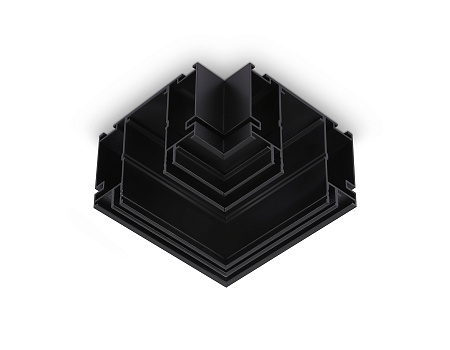 Коннектор угловой для шинопровода в натяжной потолок Ambrella light GL1046 Коннектор угловой для шинопровода в натяжной потолок Ambrella light GL1046