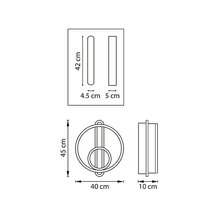 Светильник настенный светодиодный Lightstar Undine 738667