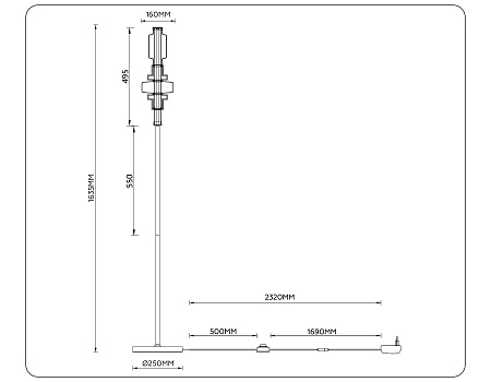Торшер светодиодный Ambrella light High light LH53132 Торшер светодиодный Ambrella light High light LH53132