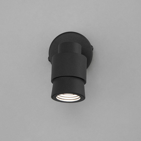 Спот светодиодный Eurosvet Plat 20125/1 LED черный a057393 Спот светодиодный Eurosvet Plat 20125/1 LED черный a057393