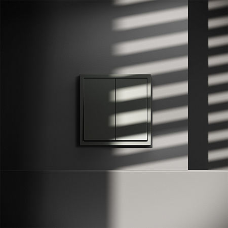 Проходной переключатель встраиваемый VOLTUM S70 двухклавишный (титан) VLS020306 Проходной переключатель встраиваемый VOLTUM S70 двухклавишный (титан) VLS020306