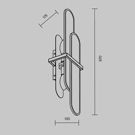 Светильник настенный Maytoni Marmo MOD099WL-02G2 Светильник настенный Maytoni Marmo MOD099WL-02G2