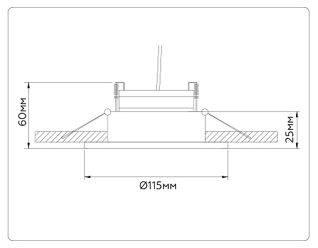 Светильник встраиваемый Ambrella light TN52332 Светильник встраиваемый Ambrella light TN52332