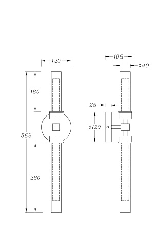 Бра Maytoni Stelo MOD116WL-L7B3K Бра Maytoni Stelo MOD116WL-L7B3K