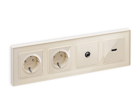 Лицевая панель для электрической розетки с заземлением QUANT Ambrella Volt ALFA AP3060 Лицевая панель для электрической розетки с заземлением QUANT Ambrella Volt ALFA AP3060