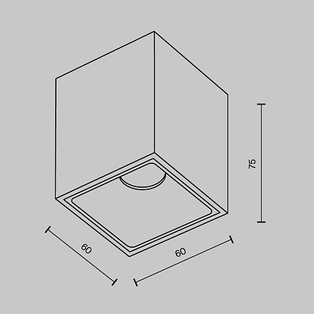 Светильник потолочный светодиодный Maytoni Alfa LED C065CL-8W3K-SQ-B