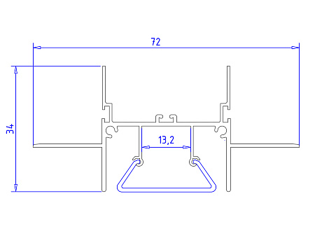 Профиль под натяжной потолок для ленты Ambrella light ILLUMINATION GP4000AL Профиль под натяжной потолок для ленты Ambrella light ILLUMINATION GP4000AL
