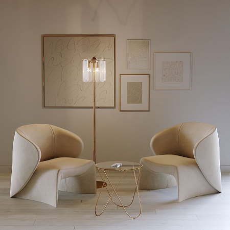 Торшер Eurosvet Claire 01171/3 золото a069014 Торшер Eurosvet Claire 01171/3 золото a069014