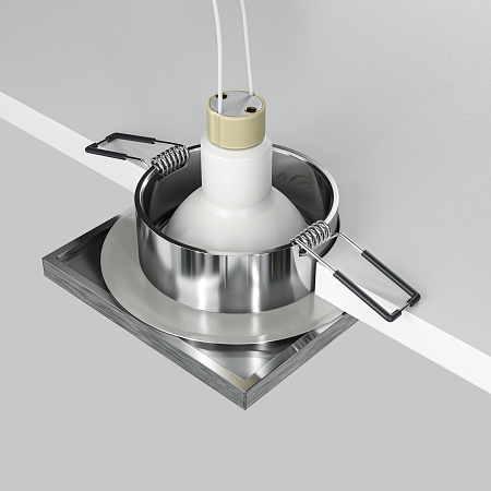 Светильник встраиваемый Maytoni Stark DL083-01-GU10-SQ-S