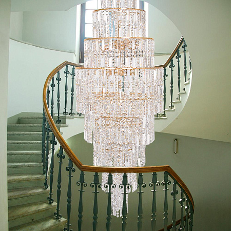 Люстра каскадная Arti Lampadari Valencia E 1.10.50.501 G Люстра каскадная Arti Lampadari Valencia E 1.10.50.501 G