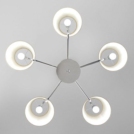 Люстра подвесная Eurosvet Amaretto 60155/5 хром Люстра подвесная Eurosvet Amaretto 60155/5 хром