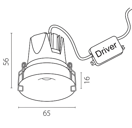 Светильник встраиваемый светодиодный Lightstar Spira 074126