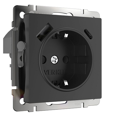 Розетка с быстрой зарядкой USB Type A+С Werkel W1171708 a056275