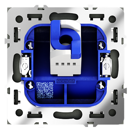 Розетка компьютерная встраиваемая VOLTUM S70 RJ45 кат.6, (титан) VLS060106