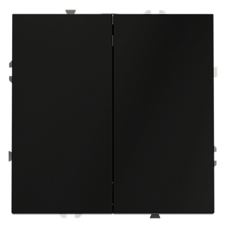 Проходной переключатель встраиваемый VOLTUM S70 двухклавишный (черный матовый) VLS020308 Проходной переключатель встраиваемый VOLTUM S70 двухклавишный (черный матовый) VLS020308