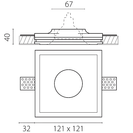 Светильник встраиваемый Lightstar Anello 002000 Светильник встраиваемый Lightstar Anello 002000