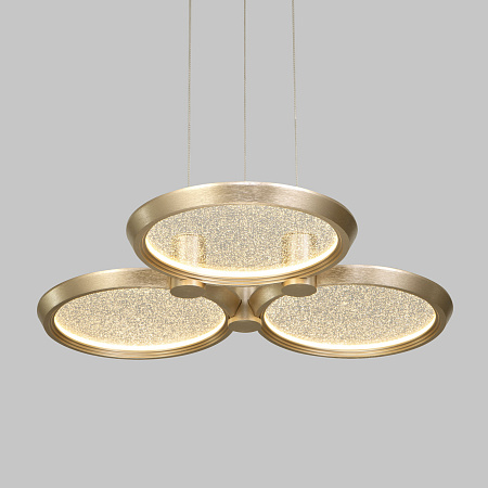 Люстра подвесная светодиодная Eurosvet Crespella 90034/3 золото a069293 Люстра подвесная светодиодная Eurosvet Crespella 90034/3 золото a069293