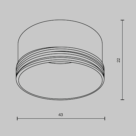 Кольцо декоративное для светильника Maytoni Focus LED  Ring S-5-W