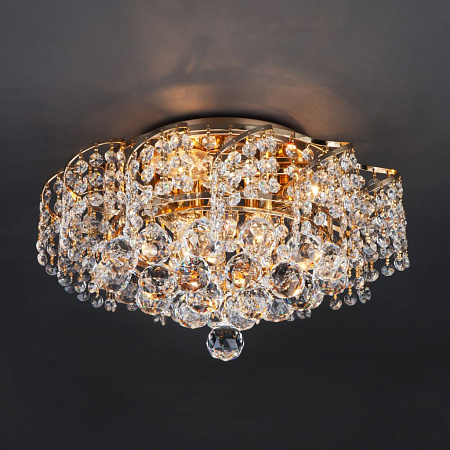 Хрустальная люстра Eurosvet Charm 16017/6 золото Strotskis 00000062295 Хрустальная люстра Eurosvet Charm 16017/6 золото Strotskis 00000062295