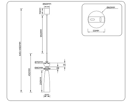 Светильник подвесной Ambrella light High light LH75365 Светильник подвесной Ambrella light High light LH75365