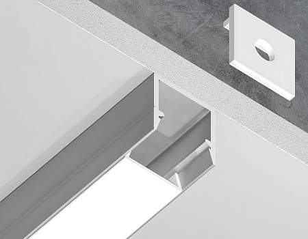 Профиль алюминиевый накладной 10*10 Ambrella light Illumination GP1650AL Профиль алюминиевый накладной 10*10 Ambrella light Illumination GP1650AL