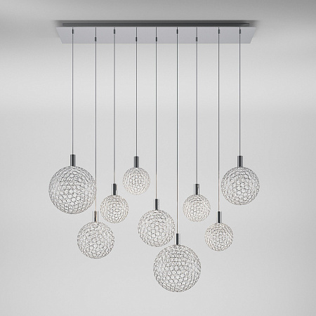 Светильник подвесной светодиодный Eurosvet Gemini 90353/9 хром a069039 Светильник подвесной светодиодный Eurosvet Gemini 90353/9 хром a069039