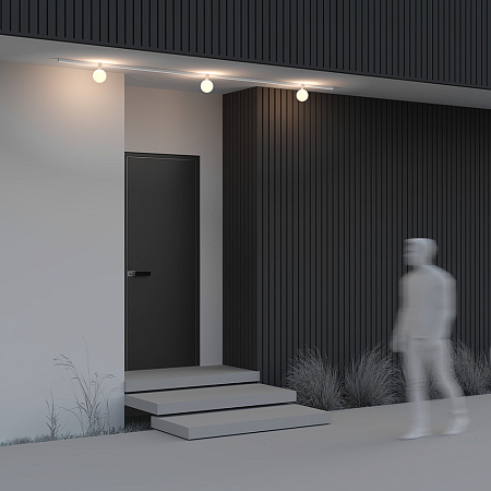 Трековый однофазный уличный светодиодный светильник Maytoni Elasity IP Luna O-TR01-1-S-9WW3K Трековый однофазный уличный светодиодный светильник Maytoni Elasity IP Luna O-TR01-1-S-9WW3K