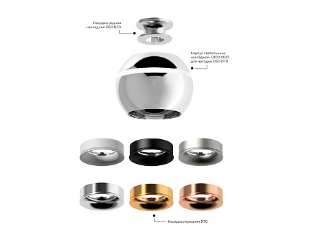 Корпус светильника накладной для насадок Ambrella Light DIY Spot C1104 Корпус светильника накладной для насадок Ambrella Light DIY Spot C1104