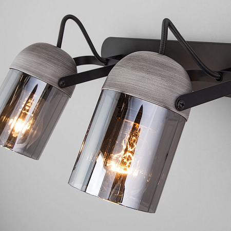 Спот Eurosvet Mars 20122/2 черный/тертый серый a052951 Спот Eurosvet Mars 20122/2 черный/тертый серый a052951