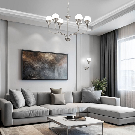 Бра Eurosvet Calyx 60169/1 никель a068275