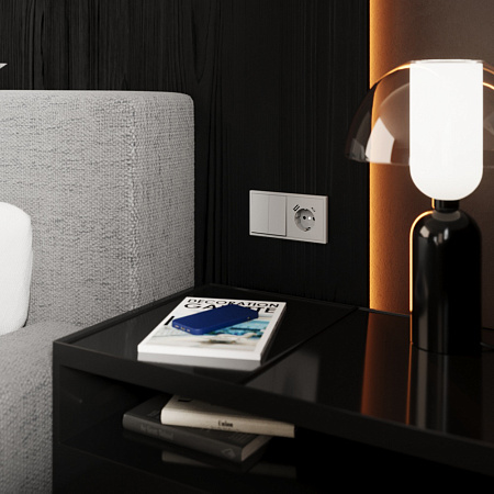 Выключатель двухклавишный перекрестный встраиваемый 10А Voltum S70 (белый) VLS020502 Выключатель двухклавишный перекрестный встраиваемый 10А Voltum S70 (белый) VLS020502