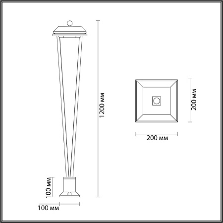 Уличный ландшафтный светодиодный светильник Odeon Light BEARITZ 6655/12GA3