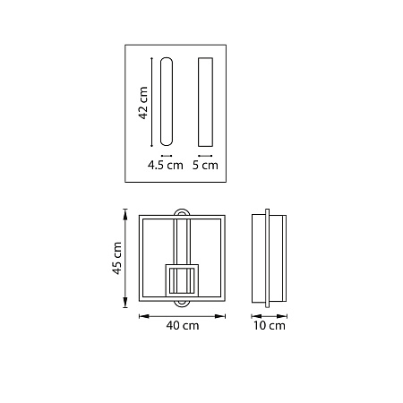 Светильник настенный светодиодный Lightstar Undine 738687
