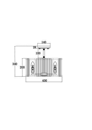 Люстра на штанге Maytoni Solar MOD087CL-04G Люстра на штанге Maytoni Solar MOD087CL-04G