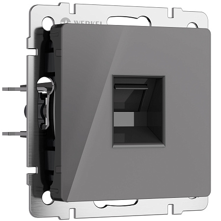 Розетка Ethernet RJ-45 Werkel графит W1181044