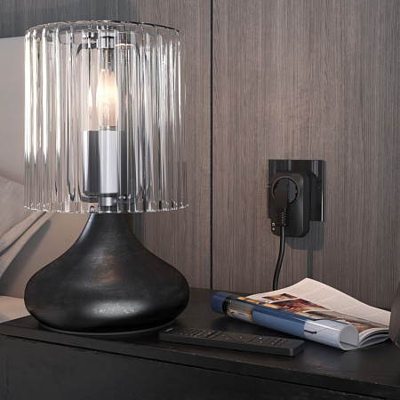 Умная розетка Wi-Fi черная  Elektrostandard 76100/00 a054336