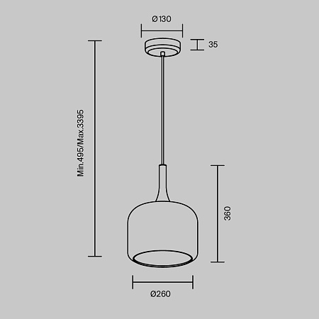 Светильник подвесной светодиодный Maytoni Spirito MOD286PL-L18W3K