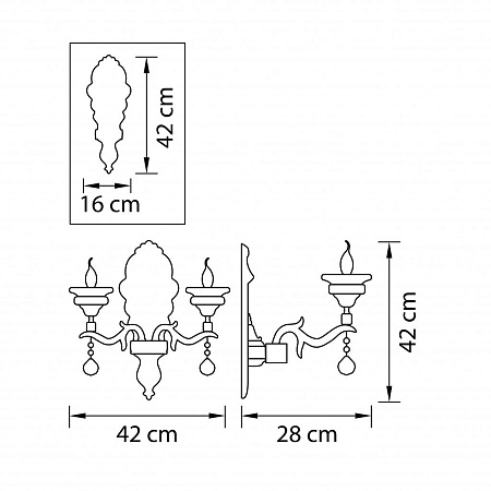 Бра Osgona Melagro 695622