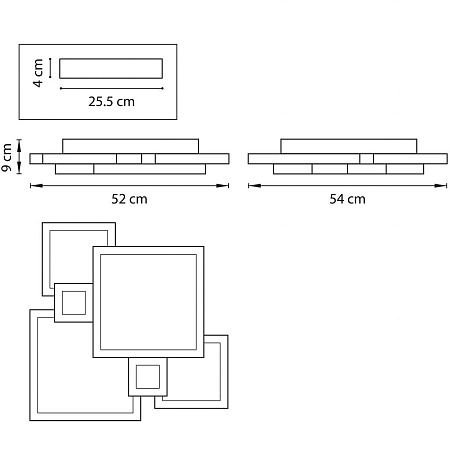 Потолочная люстра Lightstar Breve 749071 Потолочная люстра Lightstar Breve 749071