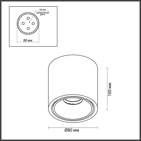 Светильник потолочный светодиодный Odeon Light REDO 6619/10CL