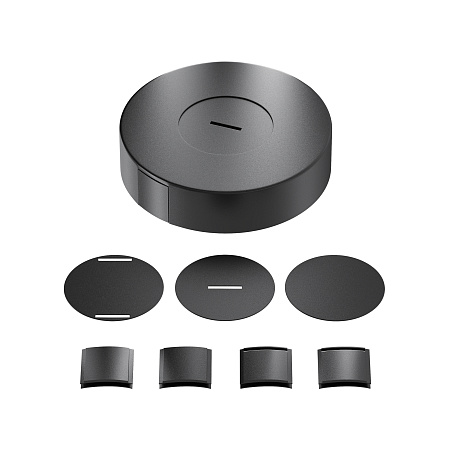 Потолочная чаша накладная с коннектором питания черная комплект Maytoni Parity TRA130SC-1B