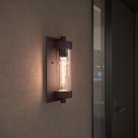 Уличный настенный светильник Elektrostandard Pipe Pipe D (35151/D) коричневый (a058496)