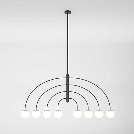 Люстра на штанге Eurosvet Cenacolo 30179/8 черный a069122 Люстра на штанге Eurosvet Cenacolo 30179/8 черный a069122