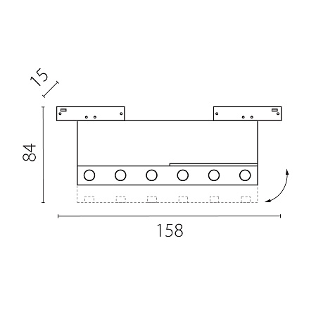 Трековый магнитный светодиодный светильник Lightstar Linea 206947