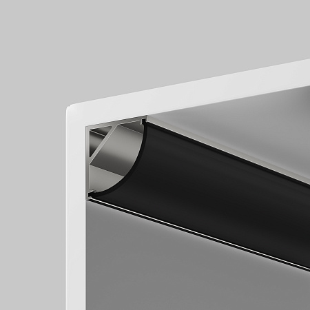 Рассеиватель для профиля 16×16 (Дуга, Чёрный, 2 м), Maytoni ALM-1616R-B-DF-2M 642027